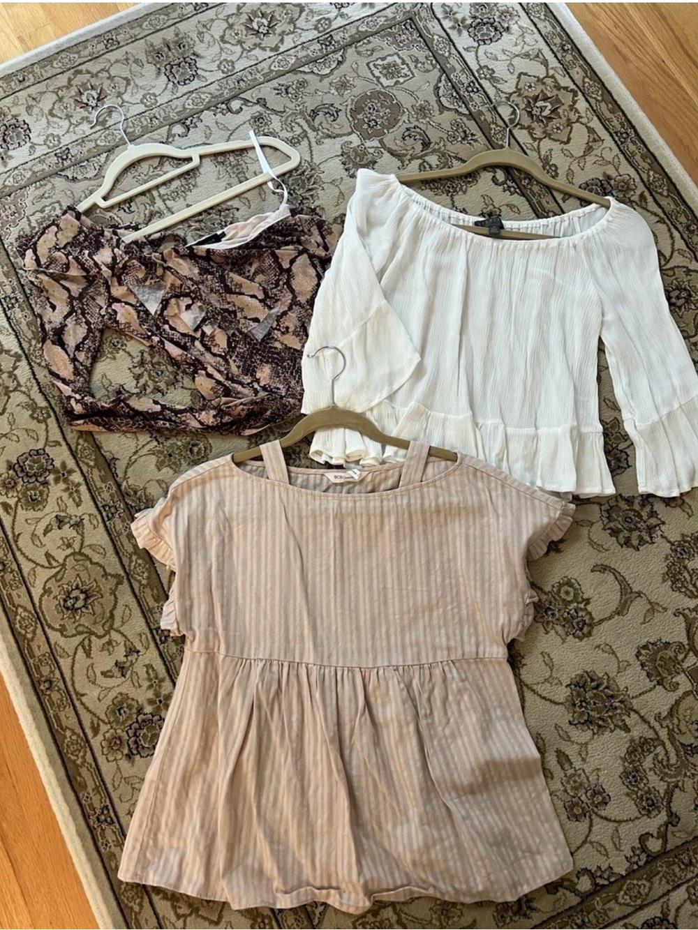 Lot of 3 Women's Tops Blouses Revolve, BCBG Generation, Highline, Size XS